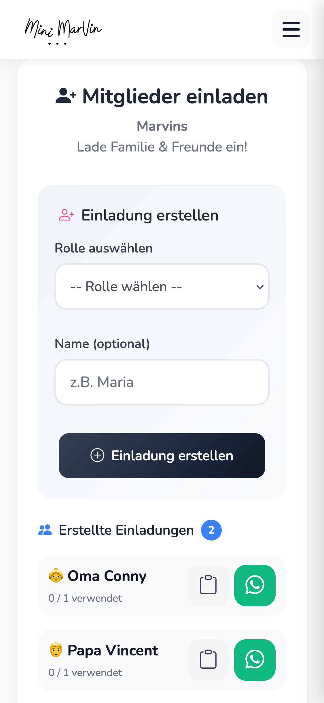 Gruppe erstellen